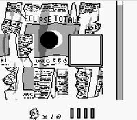 une photo d'Ã©cran de Tintin - Le Temple du Soleil sur Nintendo Game Boy